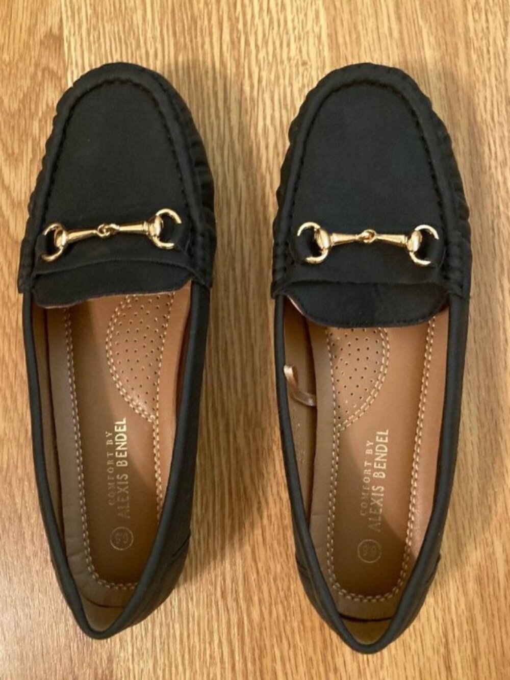 ALEXIS BENDEL Women’s Suede Loafers in Charcoal Grey - Size 6.5